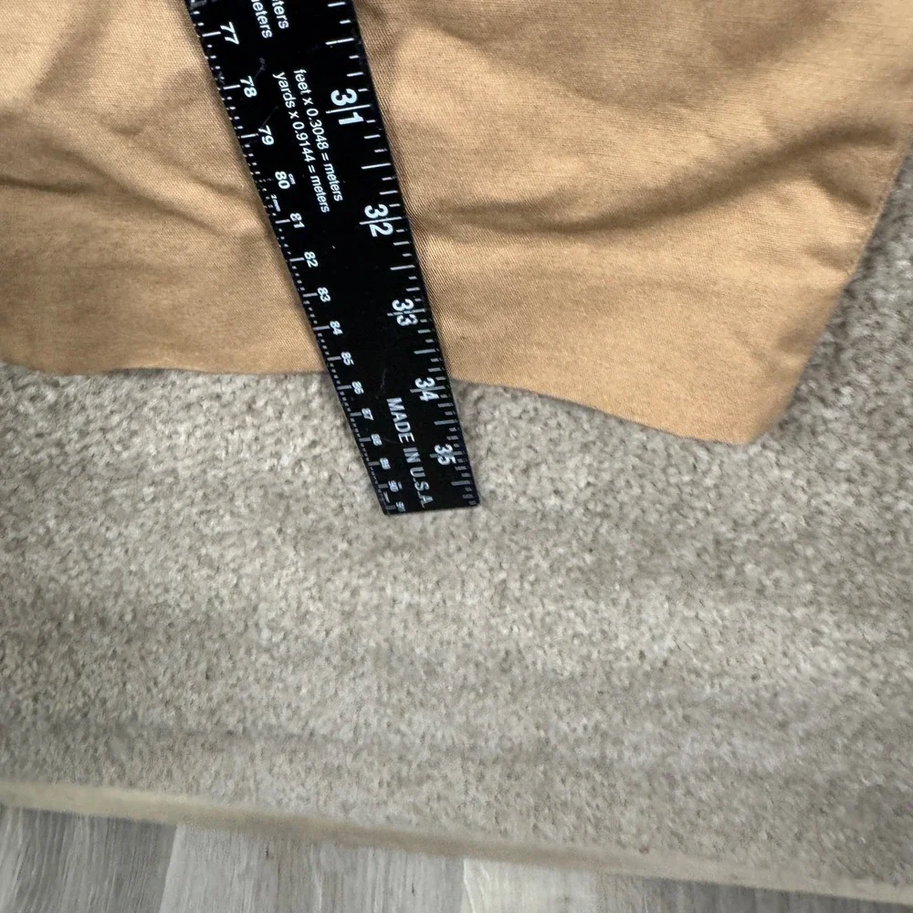 J.Crew Bedford‎ Chino Pants Mens 32x34 Khaki Tan Flat Front 100% Cotton Office